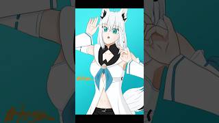 ホロライブ一期生白上フブキ様描いてみた#イラスト#イラスト初心者#ホロライブ#白上フブキ