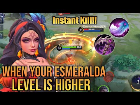When YOUR Esmeralda LEVEL IS HIGHER Than Your ENEMIES!! - Instant Kill!! - Valesmeralda | MLBB