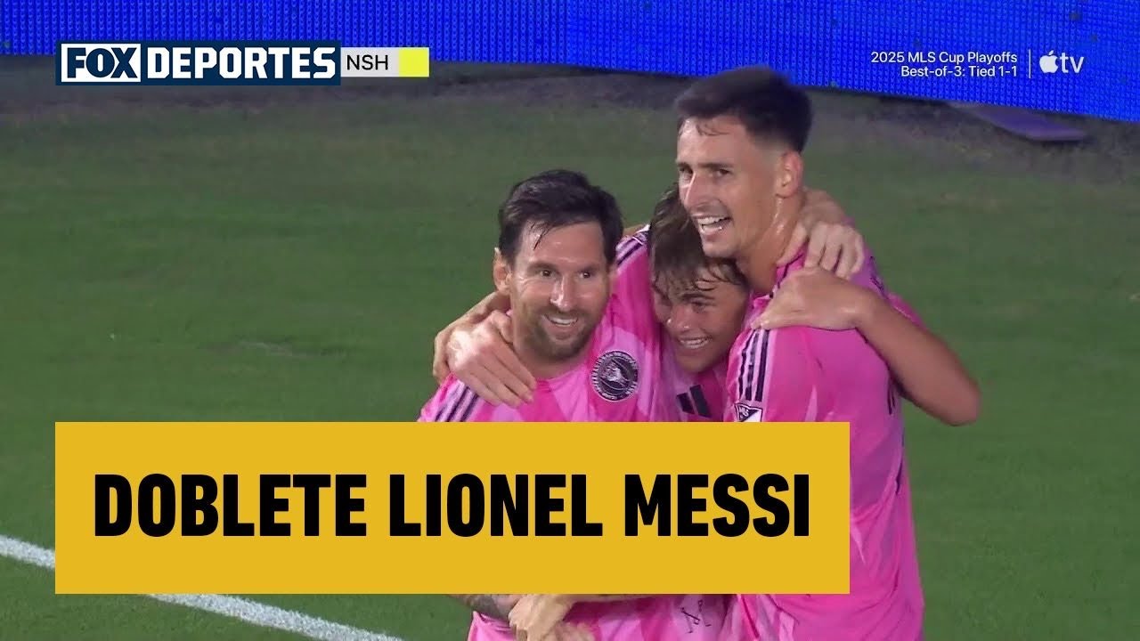 😎 DOBLETE Lionel Messi | Inter Miami 2-0 Nashville SC | JUEGO 3 | 2025 MLS Playoffs