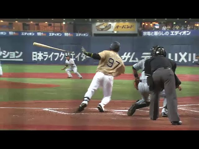 【8回裏】代打的中!! バファローズ・田中が貴重なタイムリーヒット!! 2015/3/22 Bs-T