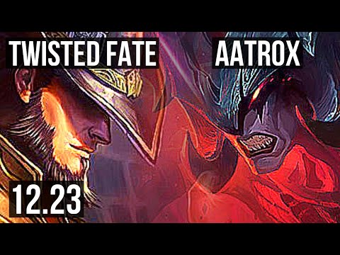 TWISTED FATE vs AATROX (MID) | 2/1/9, 1.4M mastery, 300+ games | KR Grandmaster | 12.23