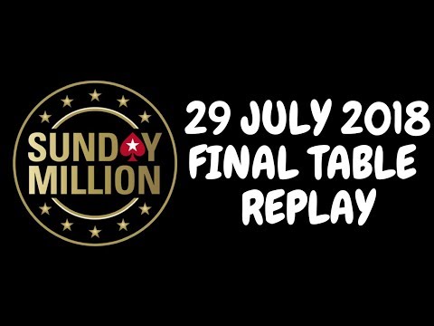$215 Sunday Million 29 July 2018: Final Table Replay (Cards-Up)