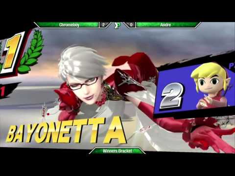 EVAC 15/4/16 - Ghost (Bayonetta) vs ChromeBoy (Toon Link) - Winners Semis - Smash 4 Wii U