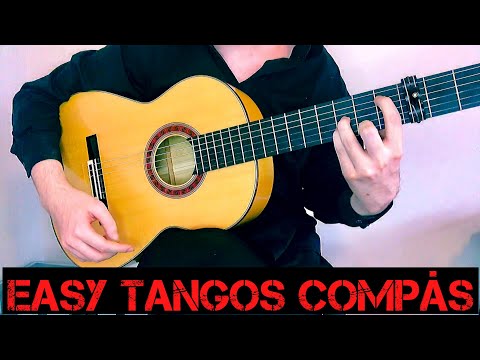 Easy Tangos Flamenco Guitar Compás with Two-Finger Rasgueados