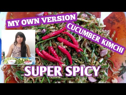 (Crossdresser inThailand) How To Make Spicy  Cucumber Kimchi- My Charot Charot Version