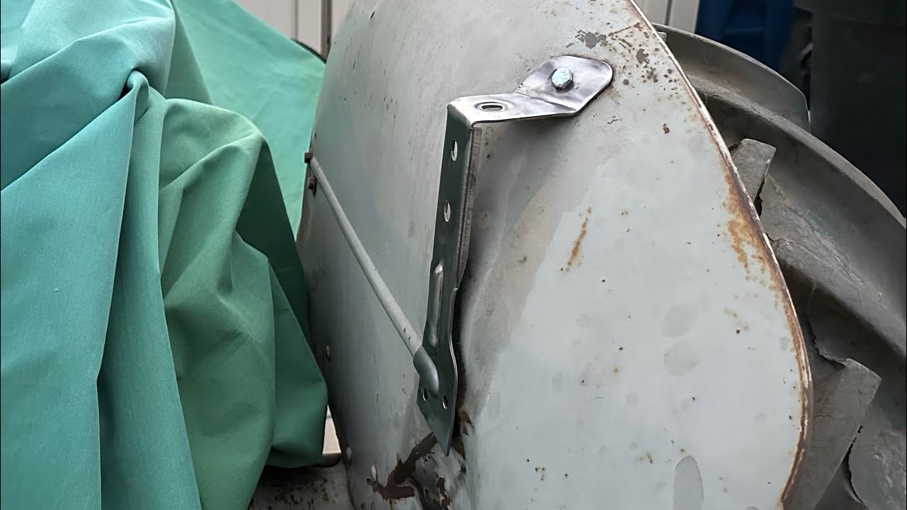 Fixing the bent tail light bracket on the Ford 2N