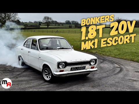 MENTAL CLASSIC RWD 1.8T 20V SWAPPED MK1 FORD ESCORT - SIDEWAYS & SMOKE