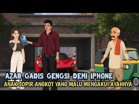 DEMI IPHONE AKU RELA JADI SIMPANAN OM OM | Kartun Animasi Drama