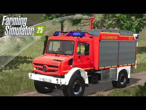 FS25 - Mercedes Benz Trucks Unimog 5023 TLF 3000 - NEW TRUCK MOD for Farming Simulator 2025 MODS