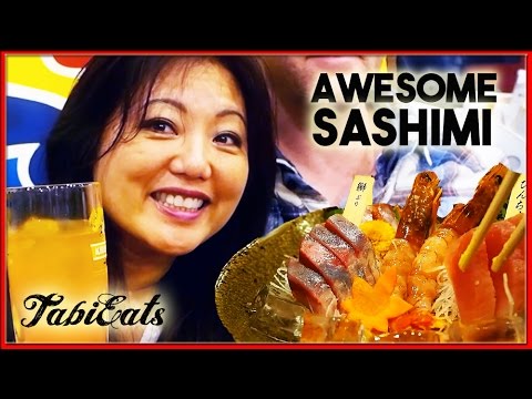 Izakaya de frutos do mar 24 horas em Tóquio [Izakaya japonês] Primeira experiência em um Izakaya de frutos do mar!