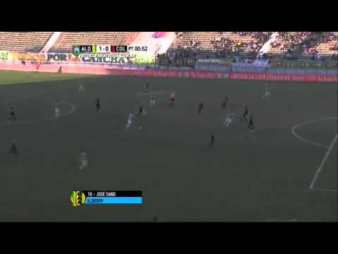 Gol de Sand a los 14 segundos Aldosivi-Colon
