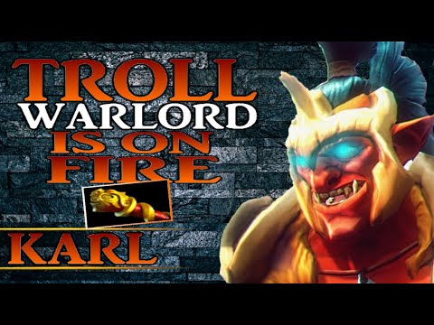 GEEKFAM KARL - TROLL WARLORD IS ON FIRE FEAT. ABED GOD LESHRAC DOTA 2 7.25 GAMEPLAY UPDATE.