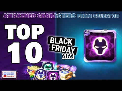 TOP 10 TRANSCEND AWAKEN | Black Friday Selector GUIDE 2023 | PVP or PVE & CTPS | Marvel Future Fight