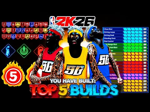 BEST GAME BREAKING BUILDS in NBA 2K26! *NEW* MOST OVERPOWERED ALL AROUND BUILDS! Best Build 2k26