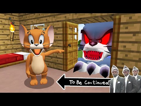 GIANT SCARY TOM vs JERRY in Minecraft ! Real Tom and Jerry - GAMEPLAY Movie Trap