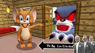 GIANT SCARY TOM vs JERRY in Minecraft ! Real Tom a