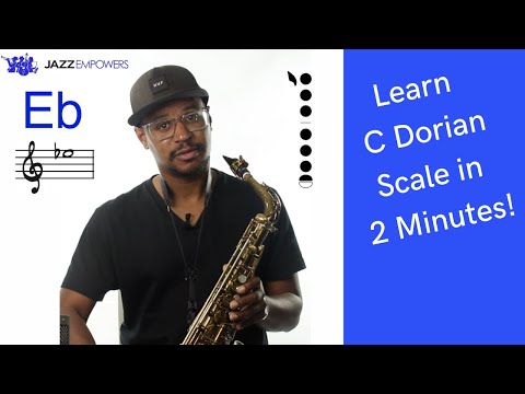 C Dorian Scale on Alto Saxophone (Eb Concert)
