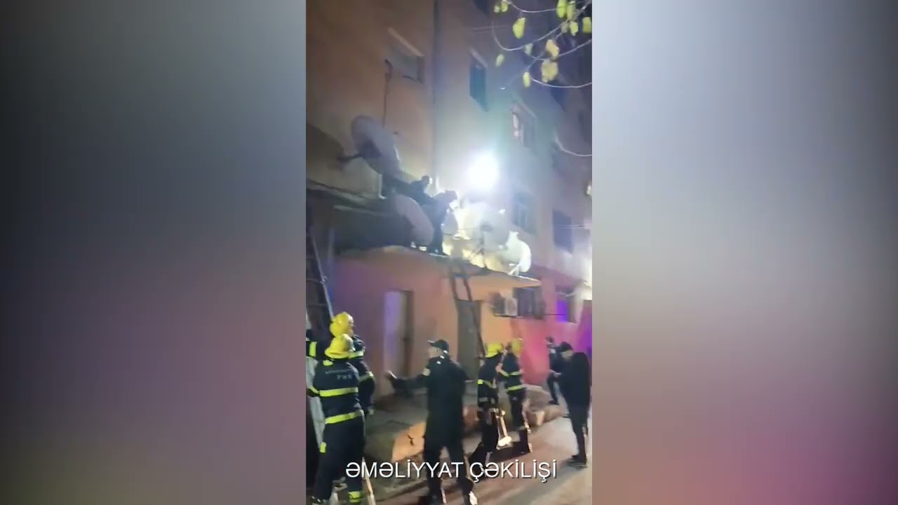 Goranboyda binada mənzilin döşəməsi çöküb, xəsarət alan var