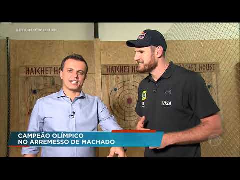 Arremesso de machado vira esporte no Brasil
