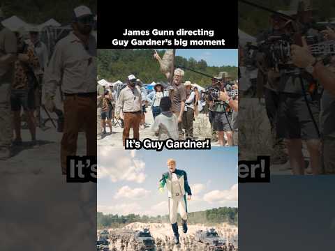 James Gunn directing Guy Gardner’s rescue scene in Superman (2025)