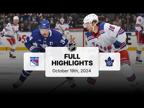 Rangers at Maple Leafs | October 19, 2024 | NHL Full Game Highlights