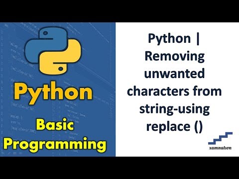 Python Removing Unwanted Characters From String Using Replace