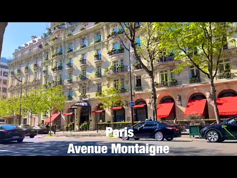 Paris city walks   Avenue Montaigne   Paris, France 4K