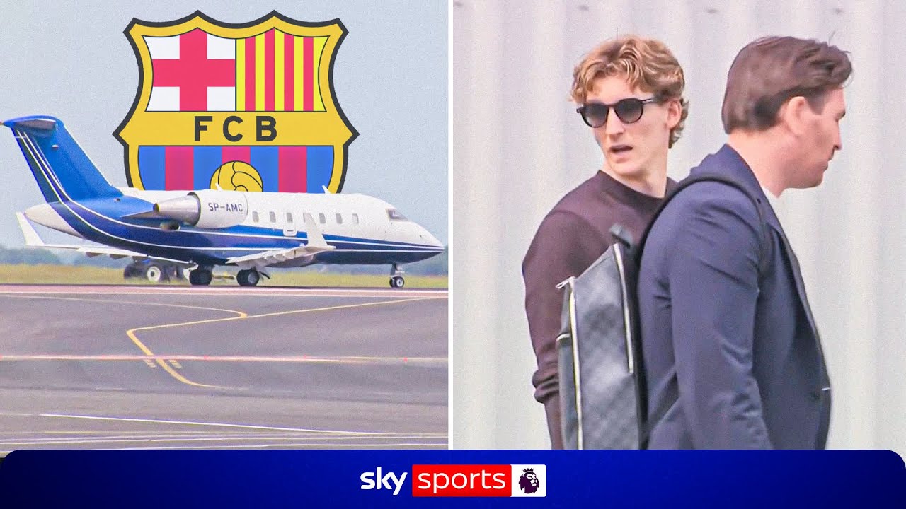 Anthony Gordon boards flight ahead of £69.3m Barcelona move! ✈️