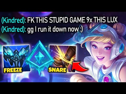 I PLAYED GLACIAL LUX AND MY KINDRED HAS A MENTAL BREAKDOWN! - League of Legends