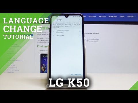 How to Change Language in LG K50 - Language List