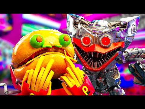 LUNCH Boxy Boo VS ROBOT Huggy Wuggy (Poppy Playtime Animation)