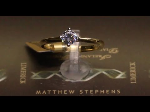 #55412 | T0.30ct | Round Brilliant NSEW Solitaire Diamond Engagement Ring, Set in Yellow Gold