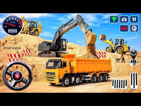 Real City Construction Simulator 3D - City Road Builder Excavator Trucks - Android Gameplay