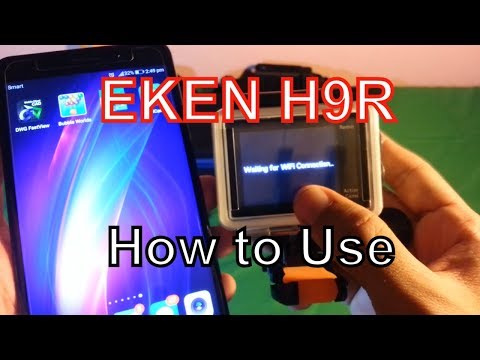 Action 4K Camera Eken H9R Review | Connect with Phone | Video Test
