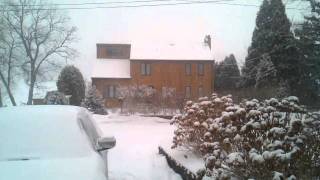 preview picture of video 'Lake Hopatcong, NJ snowfall 1/7/11'