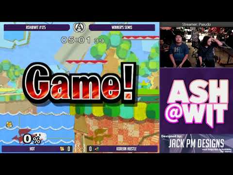 Hot (Fox) vs Korean Hustle (Falco) - ASH@WIT #125 Melee Winner's Semis