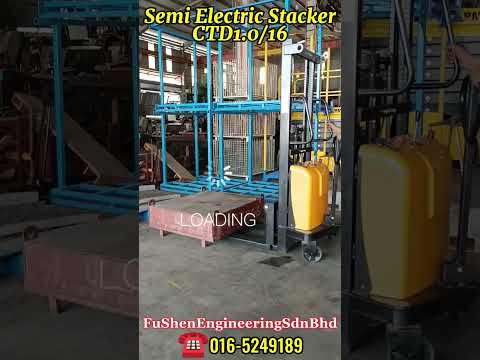 Supplier Semi Electric Stacker FUSHEN Model:CTD 1.0/16