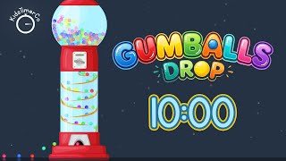 10 Min Gumball Machine Countdown! ✨🔴🍬 Fun Visual Timer for Kids