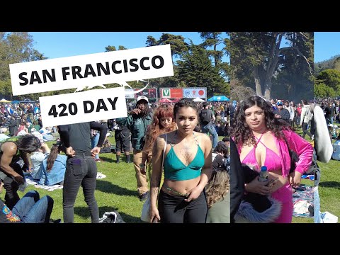 [4K] SAN FRANCISCO 420 DAY (Hippie Hill)