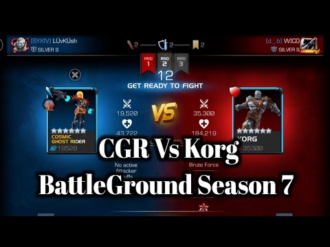 CGR Vs Korg BattleGround Season 7 | Mcoc Ishvalangaming | Mcoc BattleGround Season 7