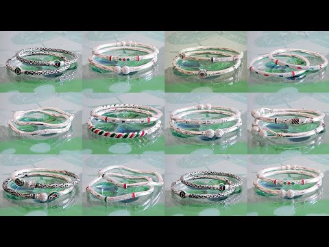 Simple Silver bangles designs  with price 2022