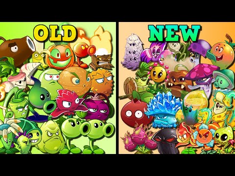 All Plants Team NEW vs OLD Battlez - Which Team Plant Will Win? - PvZ 2 Gameplay