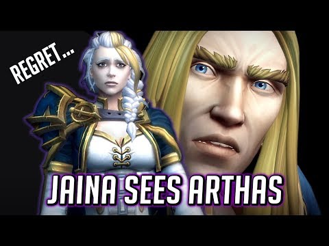 Jaina (Filled with Regret) Sees Arthas in the Blighted Lands - WOW BFA Cinematic