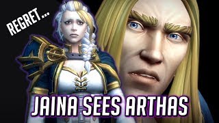 Jaina (Filled with Regret) Sees Arthas in the Blighted Lands - WOW BFA Cinematic