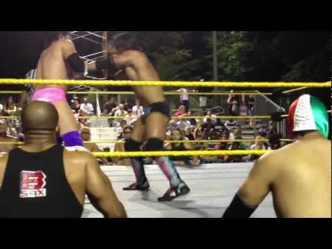 FCW Lumberjack Match at Miami-Dade County Youth Fair 2012 Seth Rollins VS Damian Sandow