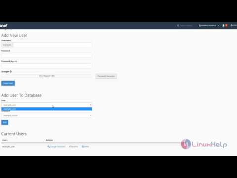 How to create and modify a database in WHM/cPanel server | LinuxHelp ...