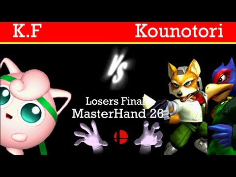 MasterHand 26 LF - K.F(Jigglypuff) vs. Kounotori(Fox,Falco)