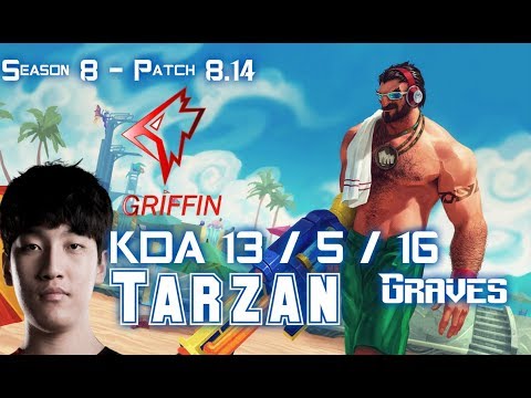 GRF Tarzan GRAVES vs SEJUANI Jungle - Patch 8.14 KR Ranked