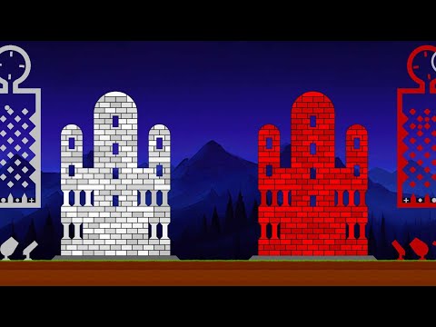Castle Destruction Marble Race in Algodoo ⭐ The War Day #7-9