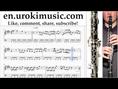 Clarinet lessons John Legend - One Woman Man Sheet Music Tutorial Part#2 um-a352
